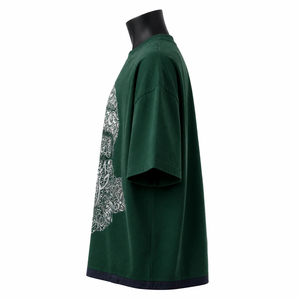 T-shirt Homme Oversize en Coton Épais 100% Coton Toile Imprimé Graphique Streetwear Décontracté Ample Manches Courtes - Product Image 1