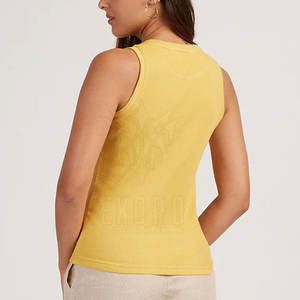 Camiseta sin mangas transpirable para mujeres adultas de etiqueta privada en venta al por mayor, camiseta sin mangas para mujeres de gimnasio más vendida - Product Image 3