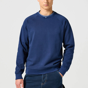 Sudadera de cuello redondo de algodón 100% para hombre a la moda, sudaderas y sudaderas cálidas de lana de algodón en blanco de gran tamaño de alta calidad - Product Image 4