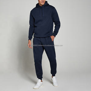 Conjunto Deportivo Informal de Algodón con Logotipo Personalizado, Sudadera con Capucha y Pantalones Deportivos para Hombre - Product Image 1
