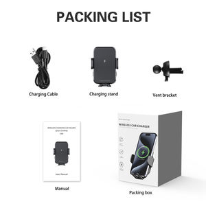 Soporte <span class=keywords><strong>de</strong></span> Carga Inalámbrico para Automóvil con Carga Rápida, Rotación <span class=keywords><strong>de</strong></span> 360 Grados y Puerto <span class=keywords><strong>Tipo</strong></span>-C - <span class=keywords><strong>Cargador</strong></span> Inalámbrico Automático para Teléfono Móvil - Product Image 4