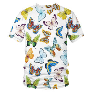 T-shirts à manches courtes pour femmes nouveau style respirant confortable écologique mode personnalisée avec décoration de bouton vente à bas prix - Product Image 5