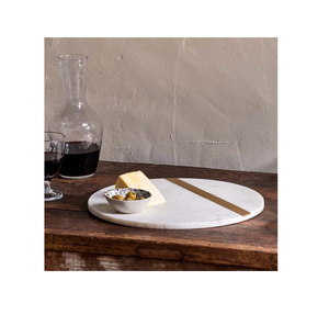 จานหมุนสำหรับเค้กซูซานทำจากหินอ่อนและทองเหลือง12 "โต๊ะรับประทานอาหารงานหัตถกรรมอินเดีย - Product Image 3