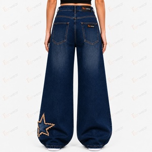 Jeans personnalisés pour femmes en gros – Pantalons en denim premium taille haute, coupe décontractée, slim, droite, large ou mom jeans, en coton extensible - Product Image 5