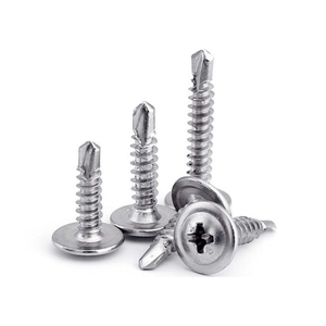 Tornillo Autorroscante Métrico de Cabeza Redonda con Rosca Fina, Chapado en Zinc, de Acero Inoxidable 304 y 410, M4.2 - Product Image 1
