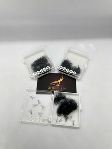 Wholesale 10D Premade <b>Fans</b> Synthetic Hair Lash Trays Natural Volume Cashmere Matte Black 0.07mm <b>Eyelash</b> Extensions Private Label - Product Image 6