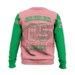 Chaqueta Letterman Elegante para Hermandades AKA, Cálida, Cómoda, Duradera, Profesional, 100% Algodón Sólido - Product Image 2