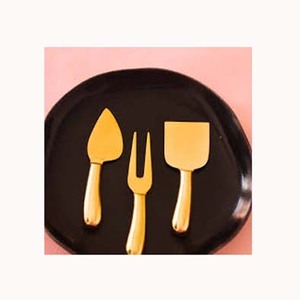 Esparcidor plateado de mantequilla con logotipo personalizado con fregona redonda gruesa, mango de diseño Redondo, juegos de mesa de comedor de diseño real, cuchillos de queso - Product Image 4