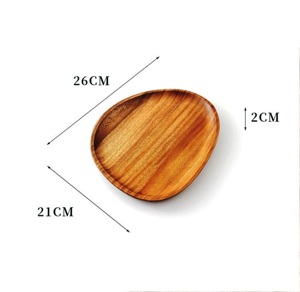 Plato de madera de mango más vendido en línea en la India Plato de madera para servir hecho a mano y sostenible Producto de alta calidad hecho a mano - Product Image 4