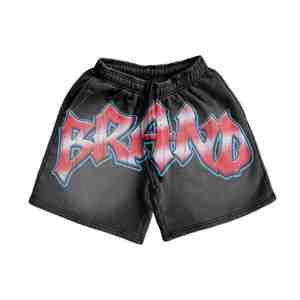 Conjunto de Camiseta y Pantalones Cortos de Algodón Transpirable Casual con Estampado Personalizado DTF DTG Sublimación y Pedrería para Hombre, Ropa de Calle de Verano OEM de Dos Piezas - Product Image 3