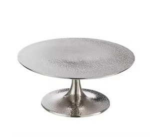 Metal Cake <b>Stand</b> with Wavy Border Eco-Friendly Handmade Tabletop Decor for Wedding Birthday Party <b>Cupcake</b> Baking Tool - Product Image 5