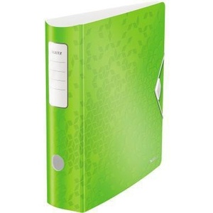 Leitz Active WOW 82mm DIN <b>A4</b> Binder Green Polyfoam Material File <b>Folder</b> - Product Image 1