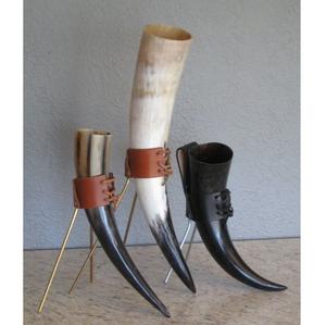 ขาตั้งเขาไวกิ้งขัดเงาทำมือคุณภาพดีที่สุด เป็นมิตรกับสิ่งแวดล้อม แบบดั้งเดิมของชาวนอร์ส สำหรับเทศกาลคริสต์มาส - Product Image 1