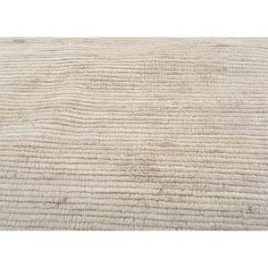 Alfombra de Lana Tejida a Mano Contour Ivory, Color Sólido, Diseño Abstracto Rectangular, para Sala de Estar, Pasillo, Entrada, Juvenil -Hwl-263 - Product Image 3