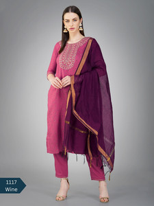 นวมคลุมหน้าสไตล์อินเดียปากีสถานพร้อมทําชุดผ้าฝ้ายผู้หญิงเย็บชุดผู้หญิงที่สง่างาม - Product Image 3