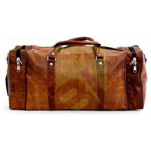 กระเป๋าทรงดัฟเฟิลทำจากหนังแบบแห้งเร็วกระเป๋าแบบมีซิปน้ำหนักเบาทนทานเหมาะสำหรับใช้ในยิมและท่องเที่ยวสำหรับเล่นกีฬา - Product Image 1