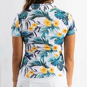 Polo de Golf para mujer ajustado de secado rápido de alta calidad, Polo de Golf de verano personalizado de poliéster 100% para mujer - Product Image 2