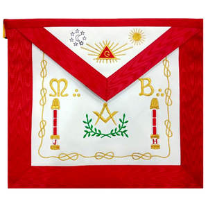Delantal ceremonial masónico bordado y cosido de cuero ligero 2025, uniforme de Navidad para Masonic Regalia - Product Image 1