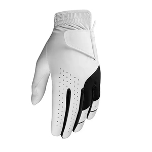 Professional Printed Logo Cabretta <b>Leather</b> Non-Slip Golf <b>Gloves</b> Hook & Loop Closure High Quality Bulk Quantity with Low Prices - Product Image 1