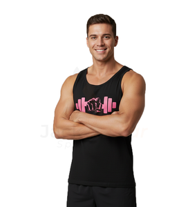 Nouveau style débardeur de sport décontracté pour homme 100% coton, débardeur de gym en coton à séchage rapide, personnalisable double face avec logo sur mesure - Product Image 1