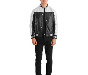 Nueva moda 2025 Varsity Jacket Men Chenille bordado mangas de cuero personalizado béisbol Letterman Varsity Jacket - Product Image 3