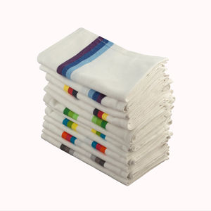 Ensemble de 12 serviettes de cuisine en microfibre de luxe à séchage rapide conception d'os de hareng tissé durable pour la maison et la voiture coton recyclé - Product Image 1