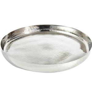 Bandeja de Servicio de Metal Galvanizado Negra en Forma de Cápsula con Asas para Hotel y Hogar, Bandeja Decorativa de Lujo para Regalos de Boda - Product Image 5