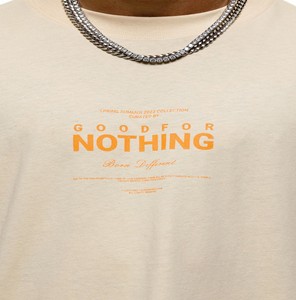 T-shirt Streetwear en jersey de coton épais pour hommes, sérigraphie personnalisée, t-shirts de créateur pour hommes - Product Image 3