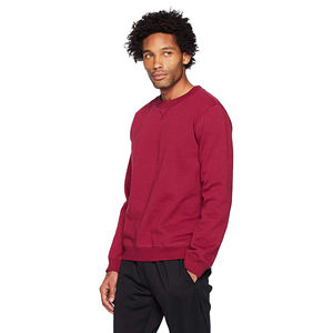 Vêtements de couleur unie pour hommes Sweatshirts à col rond Fabrication de vêtements Conception respirante Tissu doux en éponge française 100% coton - Product Image 3