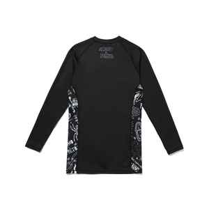 OEM Custom Unisex Men's <b>Rashguard</b> Long Compression MMA Spandex Fabric Customizable Adult Sublimated Printed Long Rashguards - Product Image 2