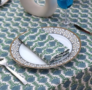 Venta al por mayor lote de servilletas impresas de algodón hechas a mano ecológicas servilletas de cena reutilizables para la decoración de la Mesa del café del restaurante del hotel en casa - Product Image 1