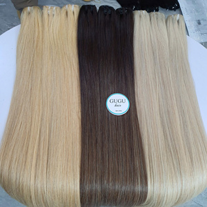 Vente en gros de cheveux bruts soyeux #613 60A blonds super doublement étirés à partir de 100% cheveux humains Vietnam - Product Image 1