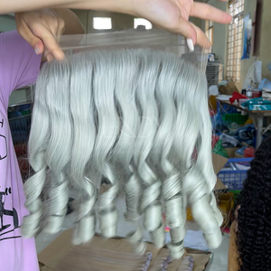 วิกผมด้านหน้าประดับด้วยผ้าลูกไม้สีสดใส360ผม100% จากเวียดนามขายส่ง - Product Image 3