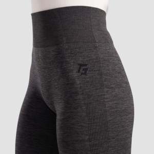 Leggings Power Flex Slim Fit sans couture en tissu tricoté gris - Product Image 6