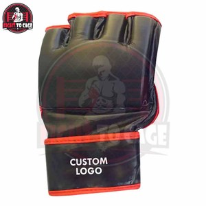 Gants de boxe MMA en cuir véritable, fermeture à scratch, légers, durables, couleurs personnalisées disponibles pour l'entraînement et la compétition - Product Image 3