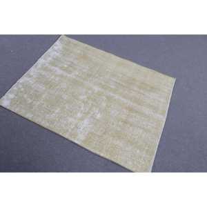 พรมตุรกีวินเทจขนาด 3.2x4.1 ฟุต พรมขนาดเล็ก พรมขนสัตว์สีเบจขาวไล่เฉด - Product Image 2