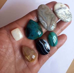 15-20mmm ซิทรีนธรรมชาติสำหรับแกะสลักหินอัญมณีแกะสลักด้วยมือสำหรับทำเครื่องประดับเงินในฤดูร้อน - Product Image 2