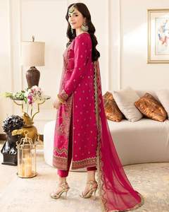 Superbes Styles pakistanaise indienne femmes prêt à l'emploi élégant mode élégante robe pakistanaise vente chaude costumes prêts à l'emploi 2007 - Product Image 3