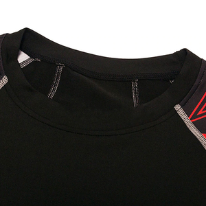 เสื้อรัดกล้ามเนื้อแขนยาวสำหรับผู้ชาย ระบายอากาศ แห้งเร็ว แบบ MMA ผลิตจากผ้าสแปนเด็กซ์/ไนลอน - Product Image 6