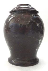 Urna de mármol de cebra negra hecha a mano para mascotas, urna de ceniza de cremación funeraria de Europa del Este para servicios conmemorativos de mascotas - Product Image 3