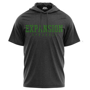 Sudadera con capucha de media manga para hombre con logotipo personalizado, ropa deportiva de calidad con pantalones de chándal estampados, peso ligero de algodón 100% - Product Image 1
