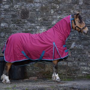 Alfombra estándar de cuello completo para caballos, tela impermeable con relleno de algodón y forro de nailon, cómoda sábana para caballos - Product Image 6