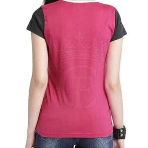 Camiseta de algodón 100% de diseño personalizado para mujer, ropa activa, transpirable, material duradero, ecológico, fabricado en Pakistán - Product Image 2