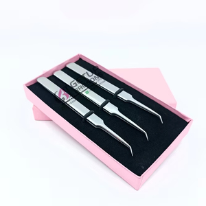 Pince à épiler en acier inoxydable à 45 degrés avec votre propre logo personnalisé Instruments de beauté - Product Image 1