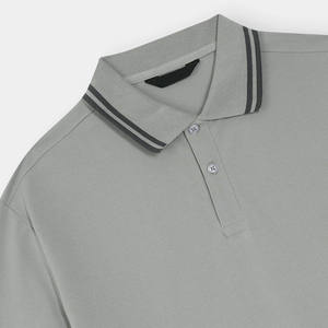 Personnalisé Vente directe d'usine Hommes à manches courtes pour chemise Motif solide Tissu polaire écologique Service OEM - Product Image 4