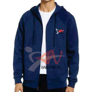 Sweats à capuche en coton épais avec fermeture éclair pour hommes Meilleurs nouveaux sweats avec capuche pour l'hiver - Product Image 3