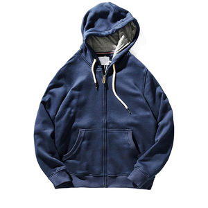 Custom Plain Zip up Hoodie Men Hoodies Wholesale Heavy Weight Premium <b>Zipper</b> Hoodies Cheap Price - Product Image 4