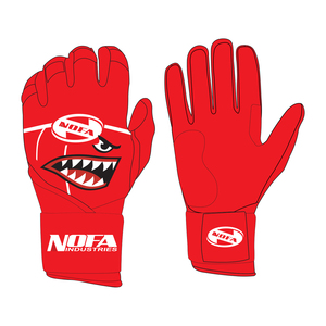 NOFA Industries Gray Batting Gloves Ambidextrous <b>Hook</b> And Loop Closure Training Glove Unisex Adult Durable - Product Image 6