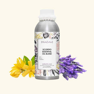 Mezcla de Aceites Esenciales del Signo Zodiacal Escorpio, Terapéutica para Aclarar, Reafirmar y Nutrir la Piel, con Aceite de Geranio y Aceite de Oliva, OEM - Product Image 1