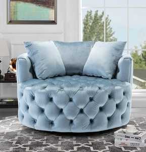 Fauteuil tonneau moderne à capitonnage large, fauteuil d'appoint contemporain à assise profonde, fauteuil club capitonné surdimensionné, fauteuil tonneau classique - Product Image 3